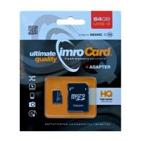 karta pamięci microsdxc 64gb imro+ adp10c uhs-3