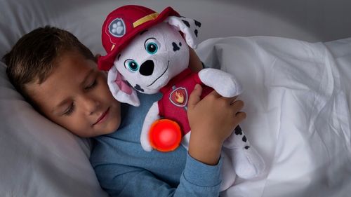 PSI PATROL MARSHALL LAMPKA NOCNA MÓWIĄCA MASKOTKA 32 CM na Arena.pl