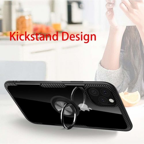 Etui Pancerne Clear Carbon Ring Iphone 11 Pro Czarne na Arena.pl