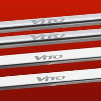 Listwa progowa MERCEDES VITO W638 Stal nierdzewna 304 mat 4szt