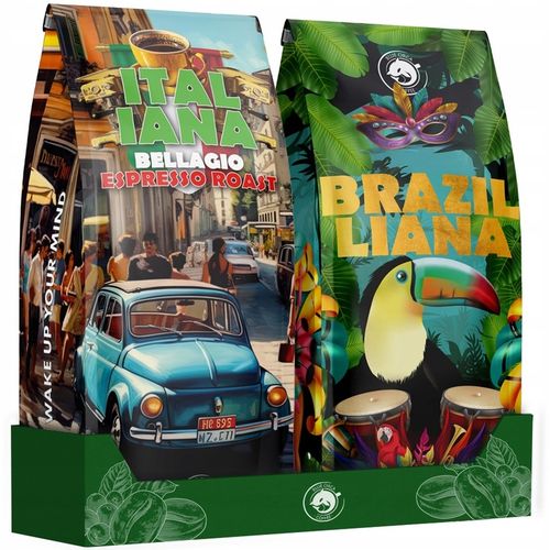 Kawa ziarnista 1kg x2 Świeżo Palona z PALARNI KAWY BLUE ORCA + GRATIS na Arena.pl