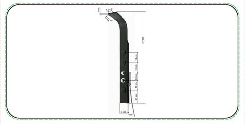 Panel Natryskowy 8721 Black na Arena.pl