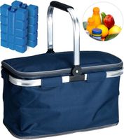 KOSZ PIKNIKOWY SKŁADANY TERMICZNY TURYSTYCZNY KOSZYK NA ZAKUPY+WKŁAD GRATIS