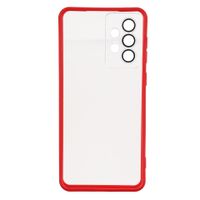 etui do samsung galaxy a33 5g w393 bezbarwny z czerwonym