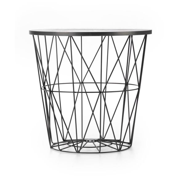 Stolik kawowy Rissa czarny/ czarny zdjęcie 3