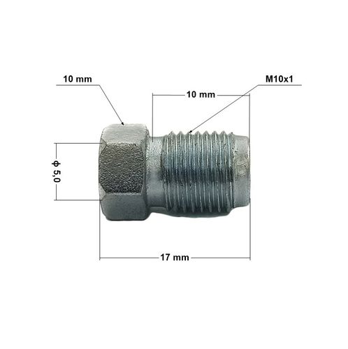 KPS-2 SF Końcówka przewodu hamulcowego sztywnego M10x1 rurka 4,8 klucz 10 na Arena.pl