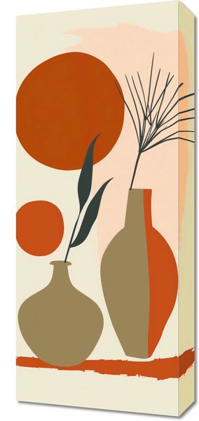 Obraz 30x70cm Wazy w Czerwieni zdjęcie 1