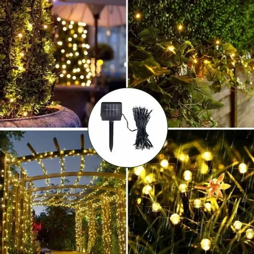 LAMPA SOLARNA girlanda światełka LED ciepłe P-706 na Arena.pl