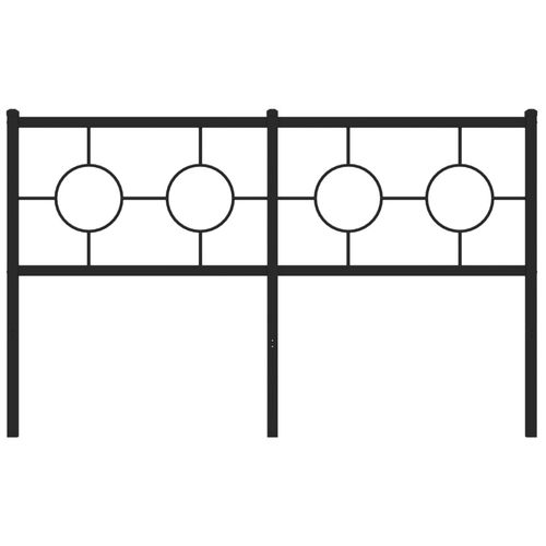 Metalowe wezgłowie, czarne, 135 cm na Arena.pl
