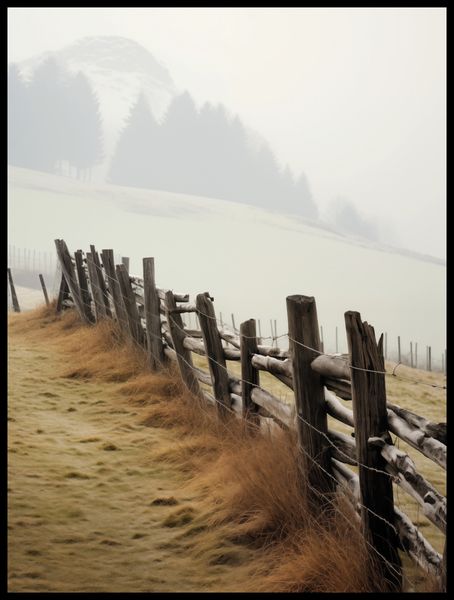 Plakat 60x80cm Spowity Mgłą zdjęcie 2