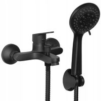 Bateria wannowo prysznicowa ścienna czarna loft kran do wanny prysznic YOKA