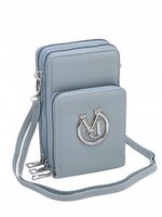 Victoria J. - torebka rowerówka portfel etui na telefon błękitny VJ2005