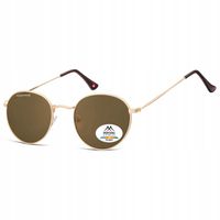 Okulary LENONKI STALOWE POLARYZACYJNE PRZECIWSŁONECZNE Solidne HD ZŁOTE