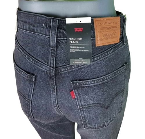 Damskie jeansy Levi's 70's High Flare A08990012 Black Worn In Levis W27/L30 na Arena.pl