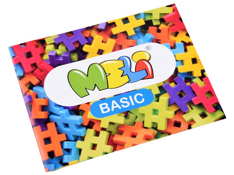 Kolorowe Klocki WAFLE Meli Basic 150 elemen. 50000 zdjęcie 6