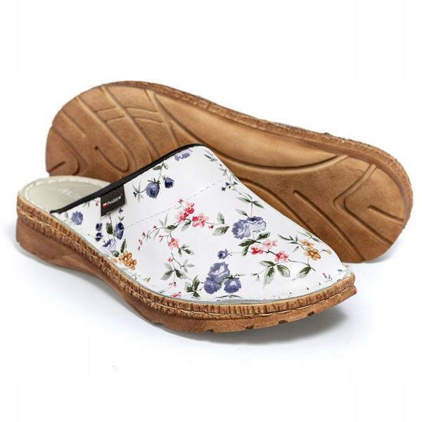 PanSzew POLSKIE Klapki Damskie ze SKÓRY NATURALNEJ 36-41 zdjęcie 3