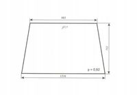 szyba przednia ciągnika C-330, C-360 MF Smolniki (Koja) nowy i stary typ