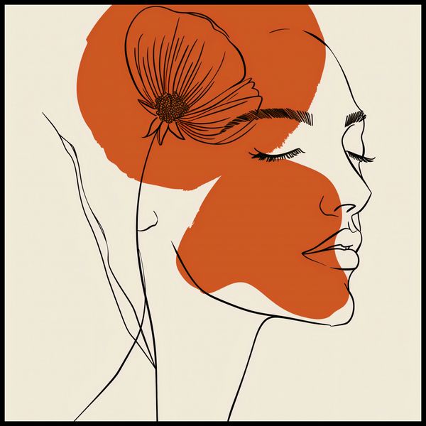 Plakat 90x90cm Ciepło Kwiatu zdjęcie 2