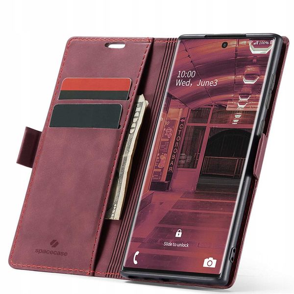 Spacecase Wallet Galaxy Note 20 Ultra Red zdjęcie 1