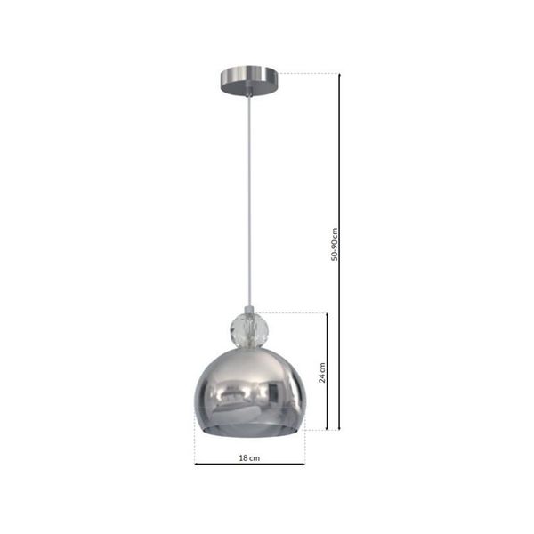LAMPA WISZĄCA TOLEDO 1XE27 zdjęcie 2