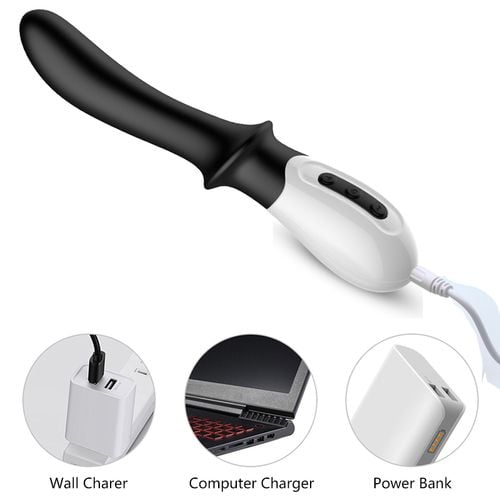 wibrator silicone prostate / g spot massager usb 10 function / heating na Arena.pl