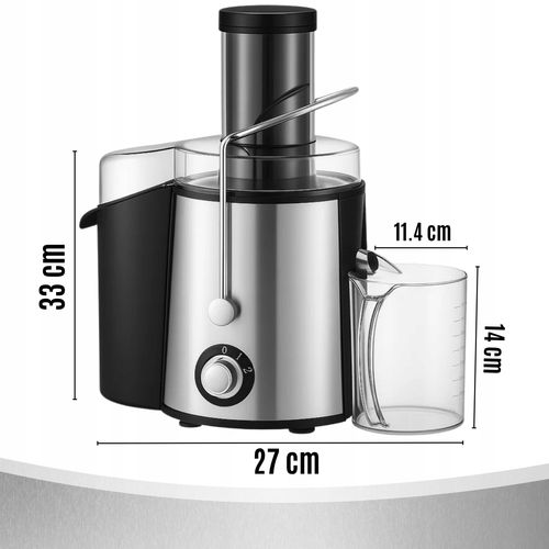 Sokowirówka MEMFLOW WYCISKARKA DUŻY OTWÓR 7CM POJEMNIK 500ML 800 W na Arena.pl