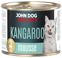 JOHN DOG Kangaroo KANGUR Mus monobiałkowa mokra karma dla kota puszka 200g