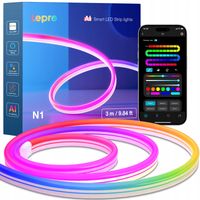 Lepro N1 AI WiFi BT elastyczna inteligentna neonowa listwa taśma LED 3m