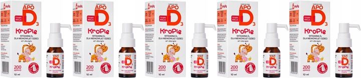 ApoD3 Krople Witamina D3 400 j.m. Odporność 10ml zdjęcie 1