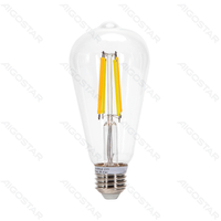 Smart żarówka ST64 E27 6W CCT Bluetooth mesh 2 sztuki przezroczysta energooszczędna