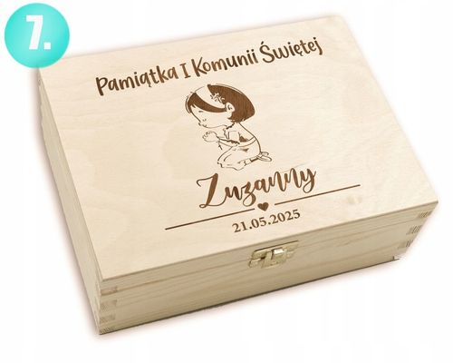 Prezent na KOMUNIE ŚWIĘTĄ pamiątka PUDEŁKO +GRAWER na Arena.pl