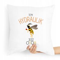 Poduszka Prezent Dla Hydraulika Jest Osom Prezent Z Nadrukiem Ze Zdjęciem