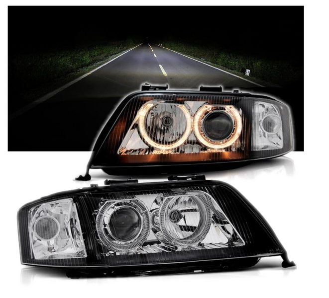 NOWE Lampy Reflektory Do AUDI A6 C5 Od 2001 Do 2004 Roku Na XENON D2S DEPO zdjęcie 3