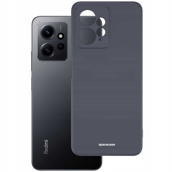 Spacecase Silicone Case Redmi Note 12 4G Black zdjęcie 2