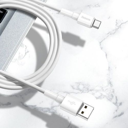 Kabel USB-C Baseus Mini 3A 1m (biały) na Arena.pl