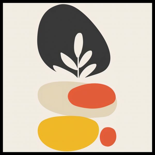 Plakat 50x50cm Botaniczna Spójność zdjęcie 2