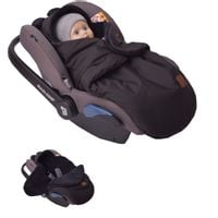 ŚPIWOREK OTULACZ FOTELIK WÓZEK MYSZKA ORTALION CZARNY MINKY CZARNY