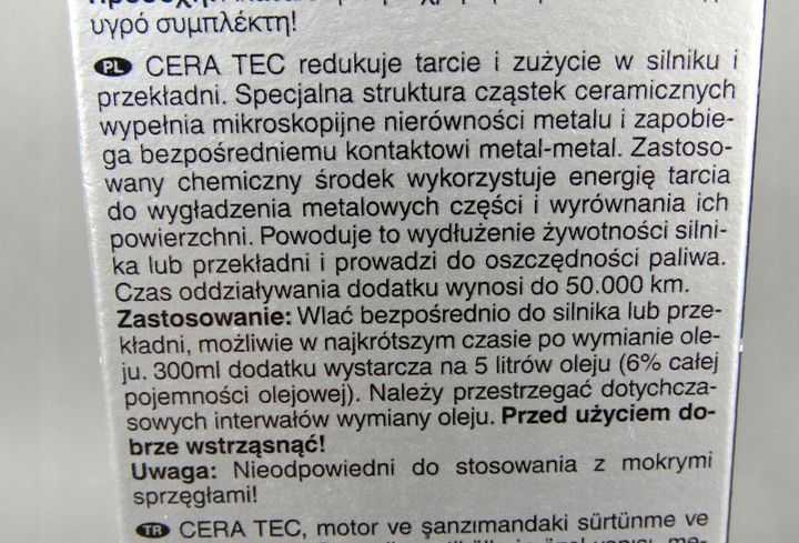 LIQUI MOLY Cera Tec 300ml 7181 dodatek do oleju z ceramiką zdjęcie 5