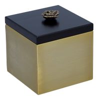 Stalowe złote pudełko na prochy Mini urna Róża