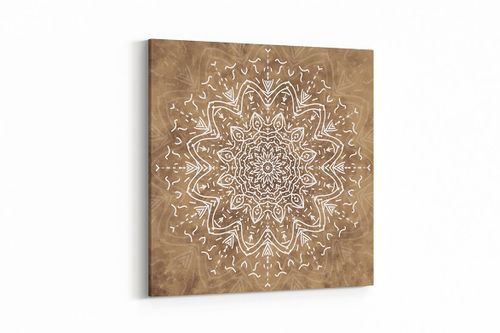 OBRAZ NA PŁÓTNIE CANVAS ABSTRAKCJA MANDALA 07 100X100 CM na Arena.pl