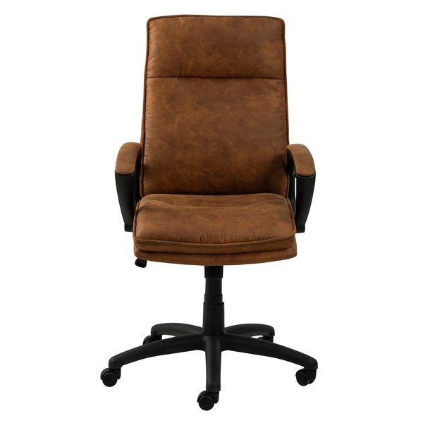 Fotel biurowy Brad brązowy nowoczesny zdjęcie 2