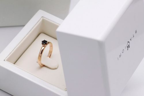 Złoty pierścionek PRD1595B - Diament na Arena.pl