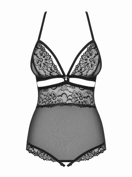 Body Erotyczne Czarne Otwary Krok Obsessive S/M zdjęcie 5