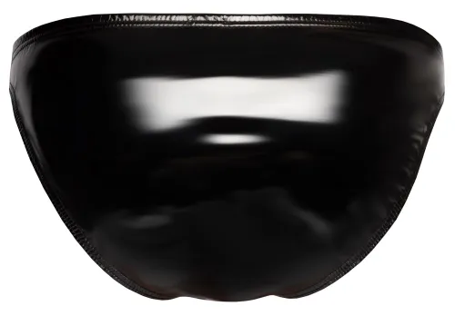 black level slipy męskie xl czarny winylowy połysk z zamkiem na Arena.pl