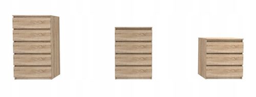 DUŻA KOMODA 5 SZUFLAD SZAFKA Sonoma POLSKIE MEBLE R-5 SONOMA na Arena.pl
