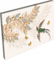 OBRAZ marmur złoty diamenty do salonu pokój 120x80