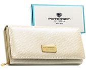 portfel damski skóra+pu ptn px28-cnf-5518 ecru