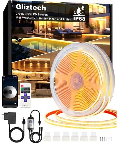 UŻYWANE Taśma LED COB 30 m (2х15m) IP68 24 V ciepła biała zasilanie pilot na Arena.pl