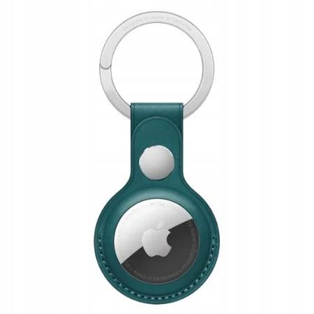 BRELOK SKÓRZANY ETUI APPLE AIRTAG LEATHER KEY RING ZIELONY FOREST GREEN na Arena.pl