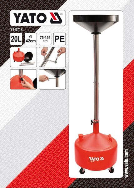 ZLEWARKA DO OLEJU 20L YT-0718 YATO zdjęcie 3
